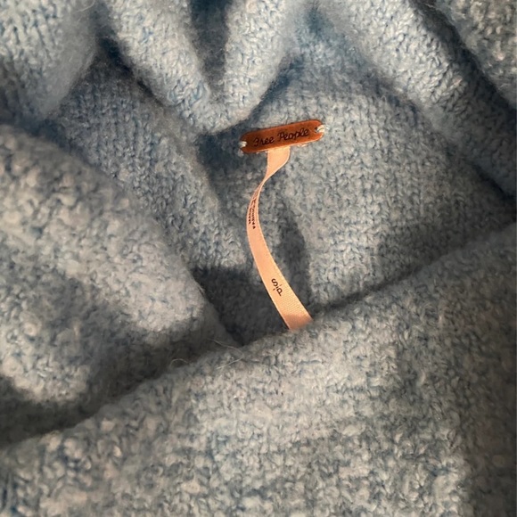 SOLD Free People Blue Turtleneck Sweater - Picture 2 of 2